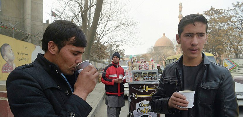 Au coin d'une rue de Kaboul, un insolite parfum de café