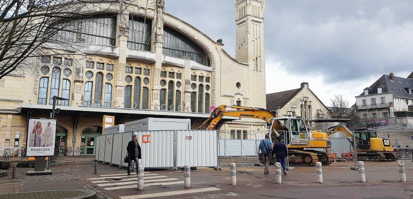 Rouen. Entre fatigue et relativisme : les commerçants face aux travaux devant la gare de Rouen