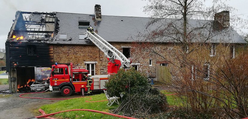 Le Theil-Bocage. Calvados : un garage en feu, les pompiers sauvent la maison
