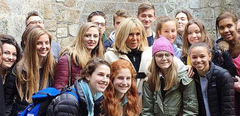 Brigitte Macron en visite surprise au Mont-Saint-Michel