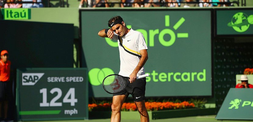 Tennis: jour de grand lessivage pour Roger Federer à Miami