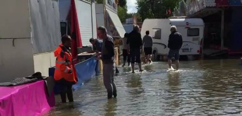 Caen. Caen : les manèges de la foire de Pâques fermés pour cause d'inondation