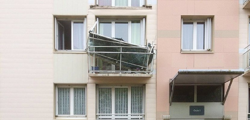 Yvetot. Un balcon s'effondre à Yvetot : deux blessés graves