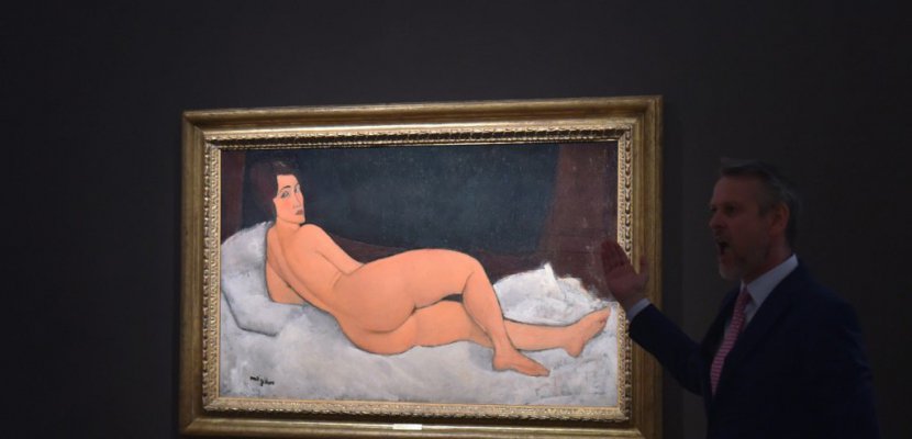 Un "Nu couché" de Modigliani adjugé 157,2 millions de dollars
