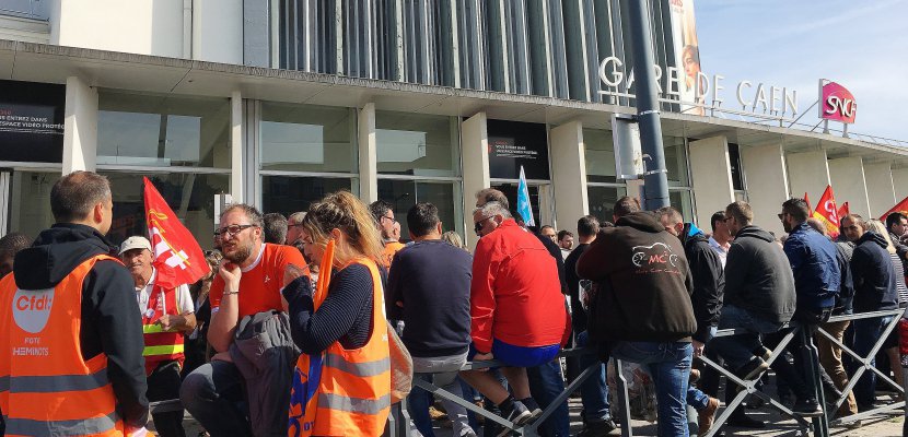 Caen. 18e jour de grève à la SNCF, les cheminots toujours mobilisés