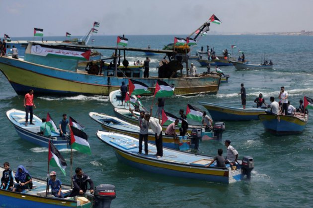 Des bateaux palestiniens partent de Gaza pour dénoncer le blocus israélien