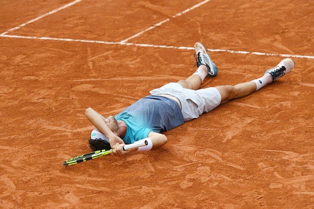 Roland-Garros: l'inattendu Cecchinato en demies en battant Djokovic