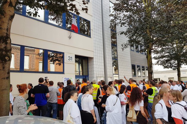 Rouen : cheminots et personnel du Rouvray manifestent ensemble
