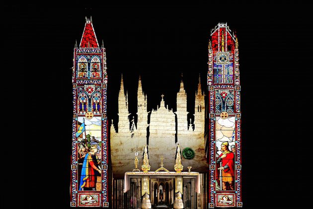 Métamorphoses. Son et lumière à la cathédrale de Rouen