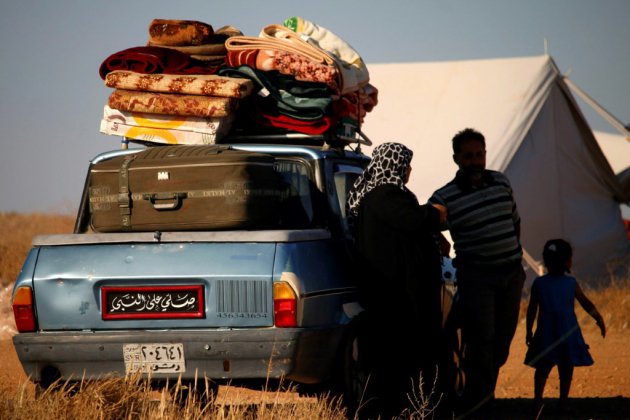 Dans le sud syrien, des déplacés échoués près d'une frontière fermée