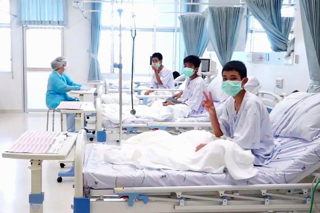 Thaïlande: les jeunes rescapés de la grotte sortiront jeudi de l'hôpital
