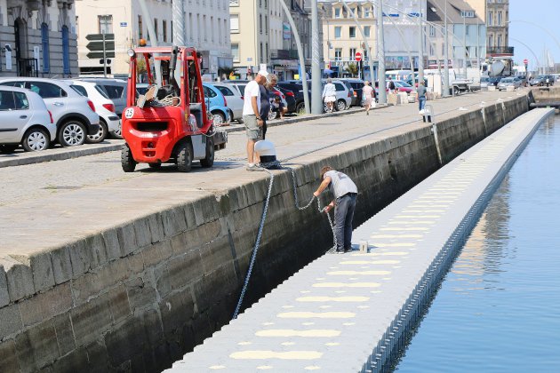 Cherbourg. À Cherbourg, 400 mètres de pontons flottants pour la Drheam Cup