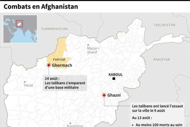 Afghanistan: les talibans s'emparent d'une base militaire, au moins 14 tués