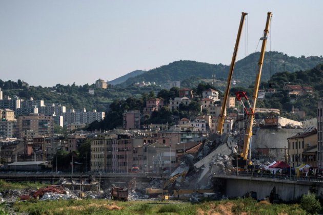 Pont effondré à Gênes: encore 10 à 20 disparus selon les médias italiens