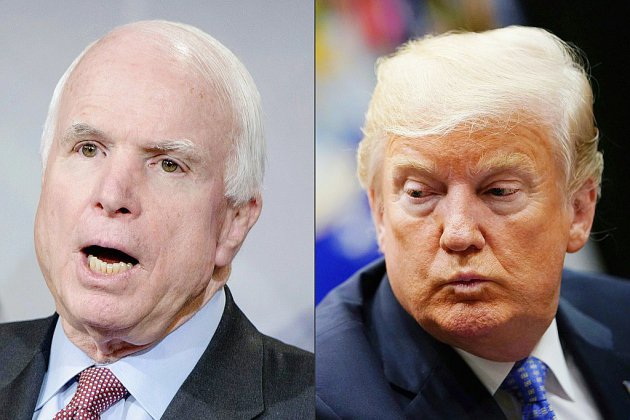 Trump retoque un communiqué faisant l'éloge de John McCain