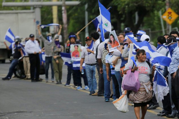 Nicaragua: une chaîne humaine pour demander la libération de "prisonniers politiques"
