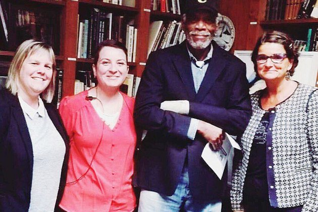Caen. Arromanches : Morgan Freeman s'offre une visite au musée du Débarquement