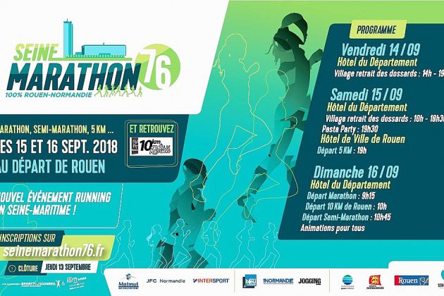 Rouen. 1ere édition du Seine Marathon 76 à Rouen ce weekend