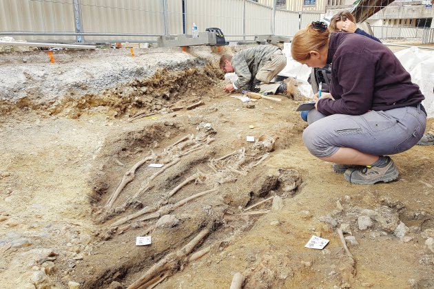 Rouen. Rouen : des squelettes humains découverts sur un chantier [photos]