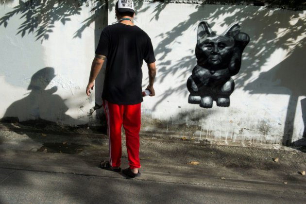 Quand le "street art" en Thaïlande s'attaque à la politique