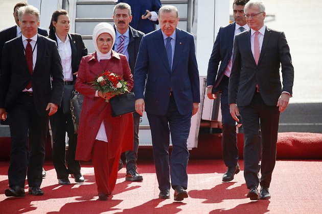 Erdogan arrive en Allemagne et souhaite pacifier la relation