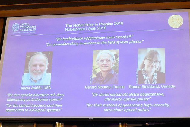 Le prix Nobel de physique à trois pionniers des lasers