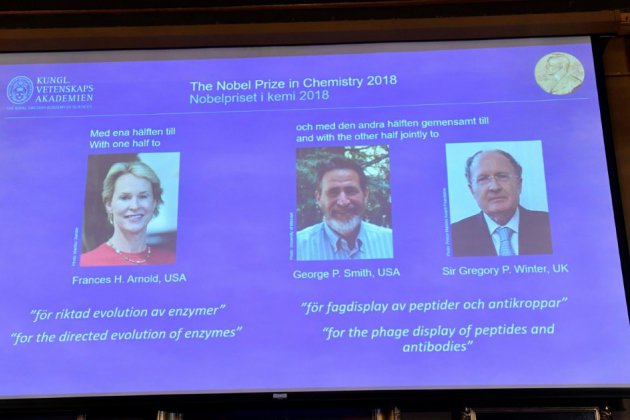 Le Nobel de chimie à deux Américains et un Britannique pour leurs travaux sur l'évolution