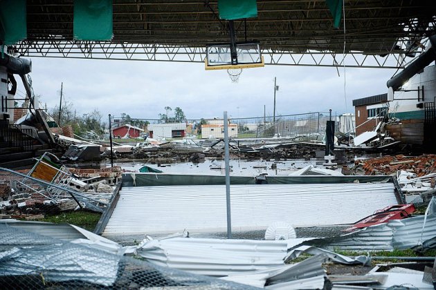 Scènes de dévastation en Floride après le passage de l'ouragan Michael