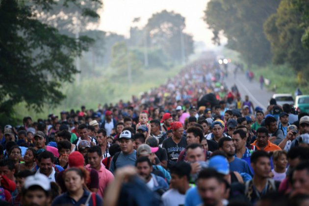 Des milliers de migrants honduriens ont repris au Mexique leur marche vers les Etats-Unis