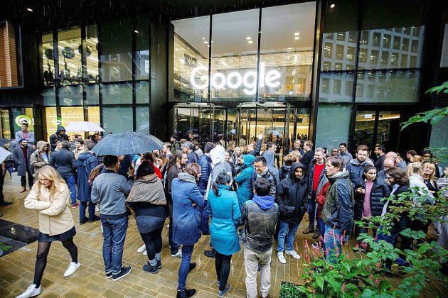 Harcèlement sexuel: des employés de Google manifestent de Londres à Singapour