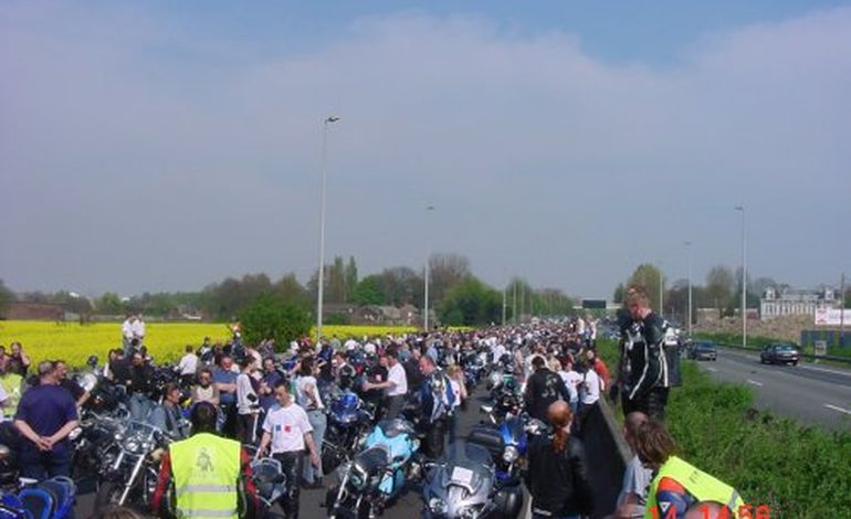 Manifestation des motards en colère, en Basse Normandie samedi