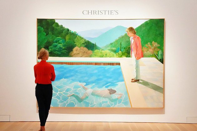 Une toile de Hockney vendue 90,3 millions de dollars, record pour un artiste vivant