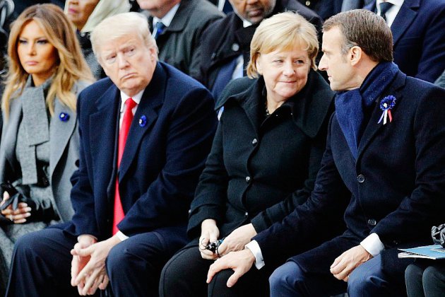Front uni de Merkel et Macron face à Trump malgré des divergences