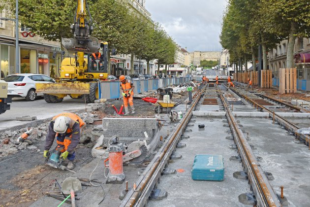 Caen. Travaux du tramway à Caen : les évolutions de la circulation ce lundi