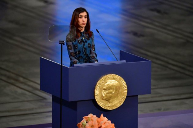 Nobel: Nadia Murad réclame une "protection internationale" des Yazidis