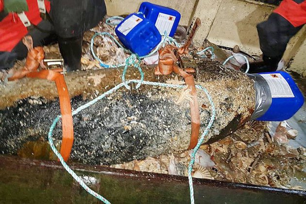 Dives-sur-Mer. Une bombe américaine de 220 kg découverte au large de Dives-sur-Mer