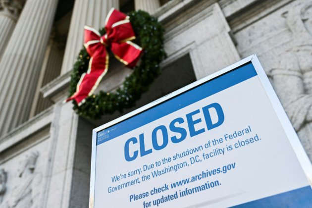 Les Etats-Unis vivent leur deuxième jour de "shutdown", qui va durer au-delà de Noël