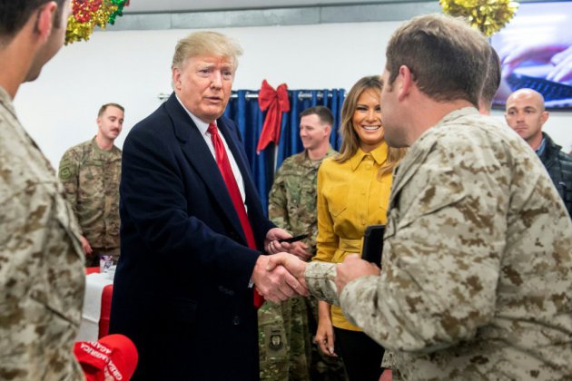 Visite surprise de Trump en Irak à la rencontre des troupes américaines