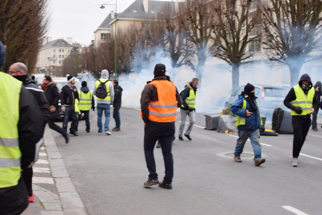 Caen. Affrontements en centre-ville de Caen entre Gilets jaunes et forces de l'ordre