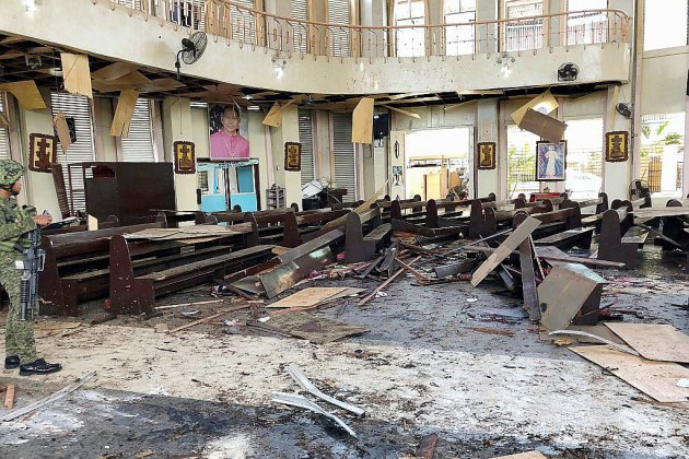 Philippines: 18 morts dans un attentat contre la cathédrale de Jolo