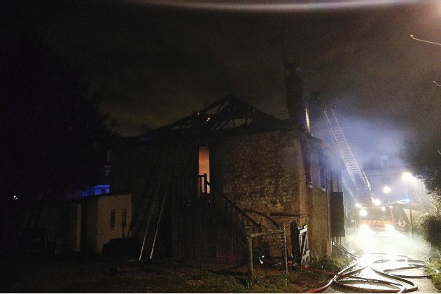 Caen. Une maison ravagée par les flammes près d'Honfleur