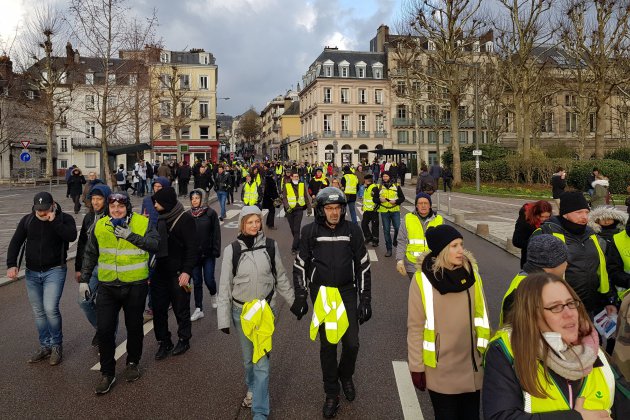 Rouen. Gilets jaunes, acte XII : mobilisation en hausse et mouvement plus calme à Rouen