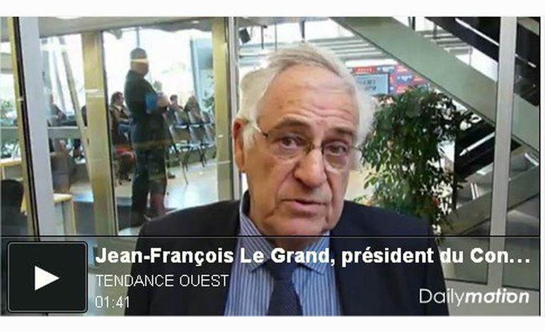 Jean-François Le Grand, président du Conseil général, réagit aux résultats