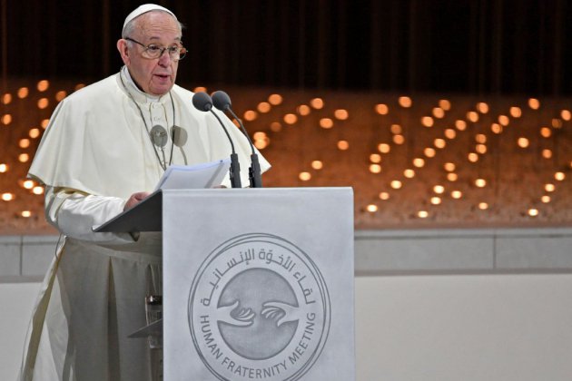 A Abou Dhabi, le pape plaide en faveur de la liberté religieuse