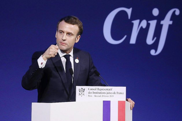 Antisémitisme en France: Macron dénonce une "résurgence" inédite depuis 1945