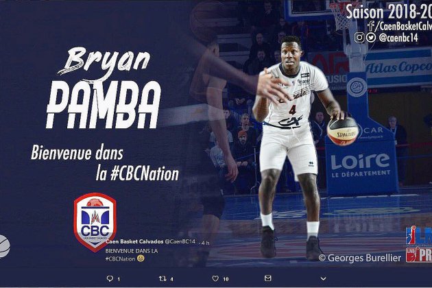 Caen. Basket : le Caen BC recrute Bryan Pamba