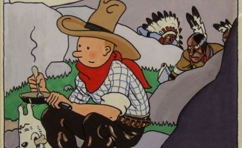 La couverture de Tintin en Amérique la BD la plus chère de l'histoire