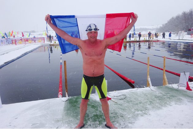 Rouen. [photos] Nage en eau glacée : L'Ice doctor de Rouen, quadruple médaillé aux championnats du monde