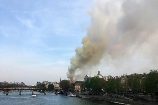 Incendie à Notre-Dame de Paris, une partie de la toiture ravagée par les flammes