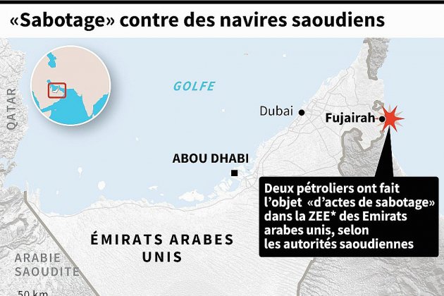 Tension dans le Golfe après des "actes de sabotage" contre des navires